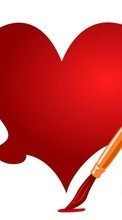 Ladda ner Holidays, Hearts, Love, Valentine&#039;s day, Drawings bilden 1280x800 till mobilen.