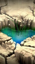 Ladda ner Water, Hearts, Love, Valentine&#039;s day, Drawings bilden 360x640 till mobilen.
