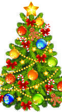 Ladda ner Trees, Fir-trees, New Year, Holidays, Pictures, Christmas, Xmas bilden till mobilen.