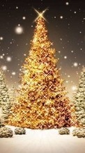 Ladda ner Holidays, Winter, Trees, New Year, Snow, Fir-trees, Christmas, Xmas bilden 1080x1920 till mobilen.