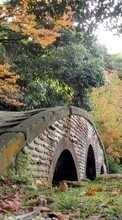 Ladda ner Landscape, Bridges, Trees, Autumn bilden 540x960 till mobilen.