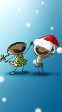 Ladda ner Humor, Holidays, Children, New Year, Christmas, Xmas, Drawings bilden till mobilen.