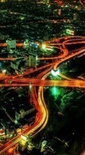 Ladda ner Landscape, Cities, Roads, Night bilden 720x1280 till mobilen.