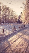 Ladda ner Roads, Landscape, Snow, Winter bilden till mobilen.
