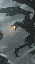 Ladda ner Dragons,Games,The Elder Scrolls bilden till mobilen.