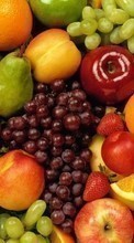 Ladda ner Fruits, Food, Backgrounds, Berries bilden 480x800 till mobilen.