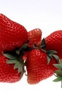 Ladda ner Fruits, Food, Strawberry, Berries bilden 240x320 till mobilen.