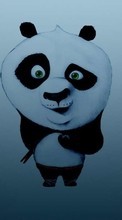 Ladda ner Background, Cartoon, Panda Kung-Fu bilden till mobilen.
