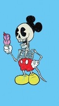 Ladda ner Background, Cartoon, Skeletons, Funny bilden till mobilen.