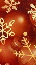 Ladda ner Background, New Year, Holidays, Christmas, Xmas, Snowflakes bilden till mobilen.