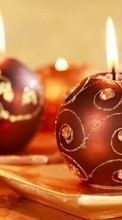 Ladda ner Background, New Year, Holidays, Christmas, Xmas, Candles bilden till mobilen.
