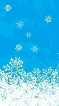 Ladda ner Background, New Year, Christmas, Xmas, Snowflakes, Winter bilden 1024x768 till mobilen.
