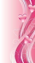 Ladda ner Backgrounds, Hearts, Love, Valentine&#039;s day bilden till mobilen.