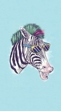 Ladda ner Background, Funny, Zebra, Animals bilden till mobilen.