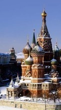 Ladda ner Landscape, Cities, Moskow, Kremlin bilden 320x480 till mobilen.