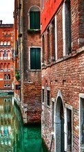 Ladda ner Cities, Boats, Landscape, Streets, Venice, Water bilden till mobilen.