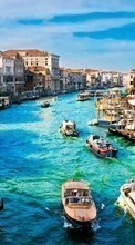 Ladda ner Cities, Boats, Landscape, Venice bilden till mobilen.