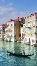 Ladda ner Cities, Boats, Landscape, Venice, Water bilden till mobilen.