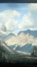 Ladda ner Landscape, Sky, Mountains bilden 240x320 till mobilen.