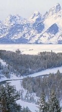 Ladda ner Mountains,Landscape,Nature,Snow,Winter bilden till mobilen.