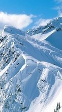 Ladda ner Landscape, Winter, Mountains, Snow bilden 540x960 till mobilen.