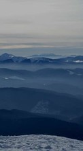 Ladda ner Landscape, Winter, Mountains bilden 800x480 till mobilen.
