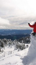 Ladda ner Mountains, Snow, Snowboarding, Sports bilden till mobilen.