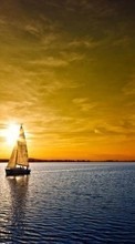 Ladda ner Yachts,Landscape,Sunset bilden till mobilen.