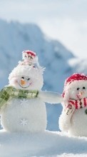 Ladda ner Toys, Snowman, Objects, Snow, Winter bilden till mobilen.