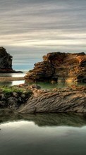 Ladda ner Landscape, Water, Stones, Sea bilden 1080x1920 till mobilen.