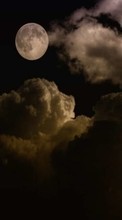 Ladda ner Landscape, Sky, Night, Moon bilden till mobilen.