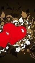 Ladda ner Hearts, Love, Valentine&#039;s day, Drawings bilden 1080x1920 till mobilen.