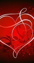 Ladda ner Hearts, Love, Valentine&#039;s day, Drawings bilden 540x960 till mobilen.