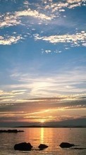 Ladda ner Landscape, Sky, Sea, Clouds, Dawn bilden 1280x800 till mobilen.