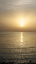 Ladda ner Landscape, Water, Sunset, Sky, Sea, Sun bilden 240x320 till mobilen.