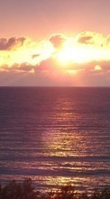 Ladda ner Landscape, Sunset, Sky, Sea, Sun bilden 720x1280 till mobilen.