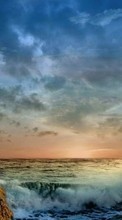 Ladda ner Landscape, Water, Sky, Sea bilden 1080x1920 till mobilen.