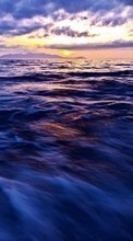 Ladda ner Sea, Sky, Nature, Water, Sunset bilden till mobilen.