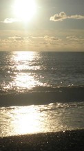 Ladda ner Sea, Landscape, Beach, Sunset bilden till mobilen.