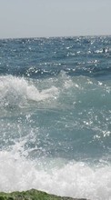 Ladda ner Landscape, Water, Sea, Waves bilden 800x480 till mobilen.