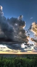 Ladda ner Landscape, Sky, Clouds bilden 320x480 till mobilen.
