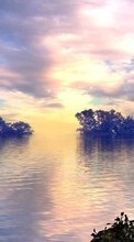 Ladda ner Landscape, Water, Sky, Lakes bilden 1280x800 till mobilen.