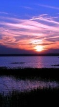Ladda ner Landscape, Water, Rivers, Sunset, Sky bilden 540x960 till mobilen.