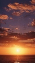 Ladda ner Landscape, Sunset, Sky, Sun bilden 240x320 till mobilen.