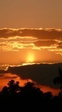 Ladda ner Landscape, Sunset, Sky, Sun bilden 320x240 till mobilen.