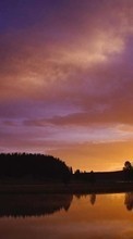 Ladda ner Landscape, Water, Sunset, Sky bilden 240x320 till mobilen.