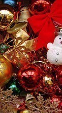 Ladda ner Snowman, New Year, Objects, Holidays, Christmas, Xmas, Decorations bilden 1024x768 till mobilen.