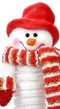 Ladda ner Snowman,New Year,Holidays bilden till mobilen.