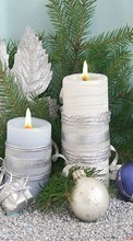 Ladda ner New Year, Objects, Holidays, Christmas, Xmas, Candles bilden till mobilen.