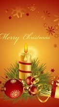 Ladda ner Holidays, New Year, Objects, Christmas, Xmas, Candles bilden 540x960 till mobilen.